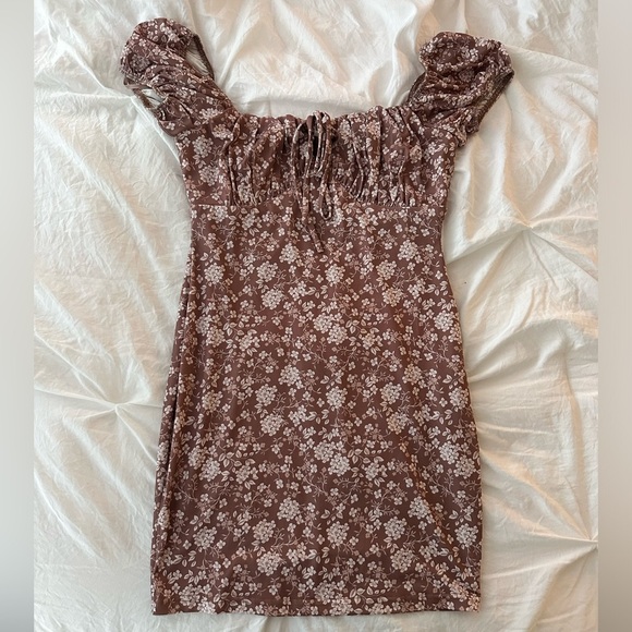 Windsor Floral Puff Sleeve Mini Dress Size S - Picture 4 of 8